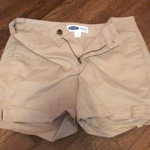 Tan Old Navy everyday shorts